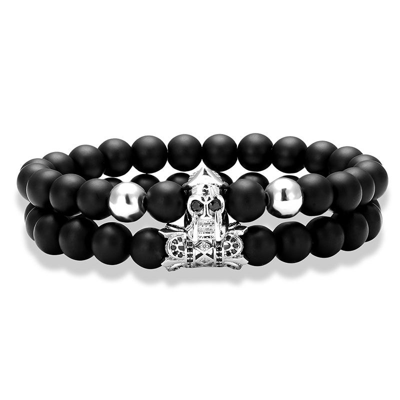 Roman Warrior Skull Bracelet for Men