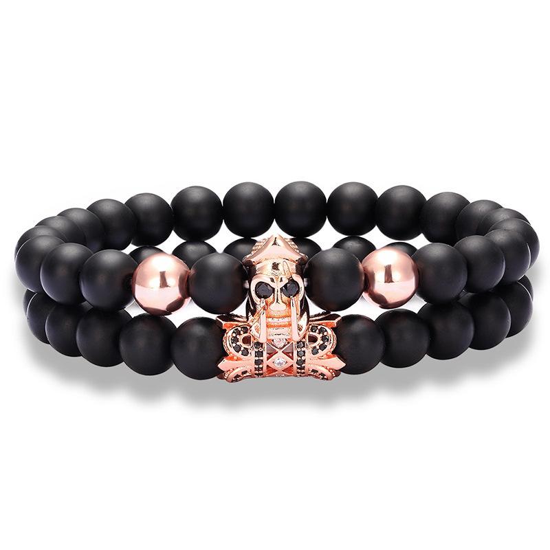 Roman Warrior Skull Bracelet for Men