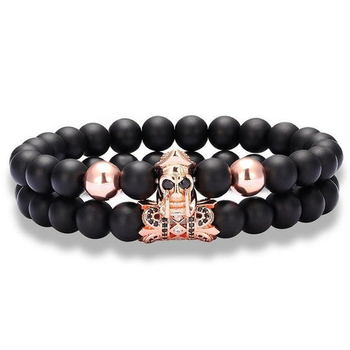 Roman Warrior Skull Bracelet for Men