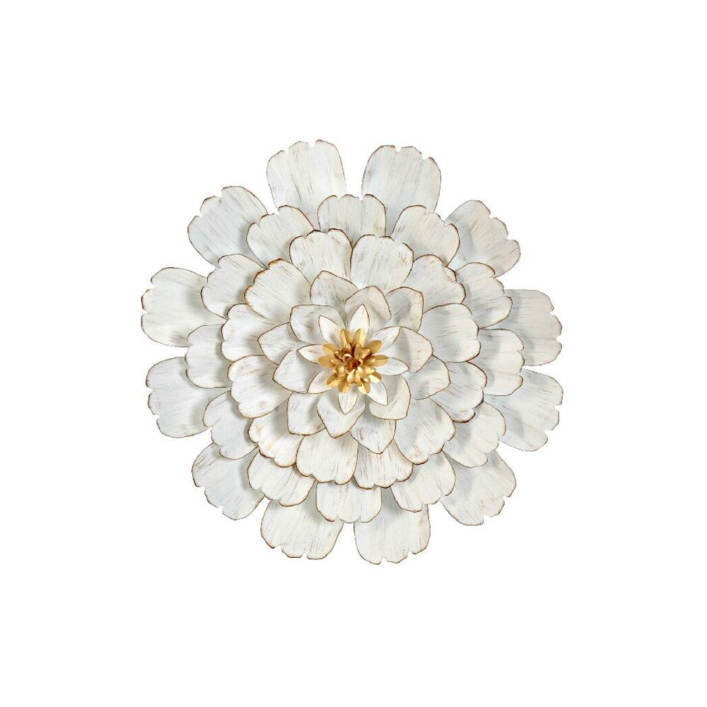 Golden and White Flower for Walls