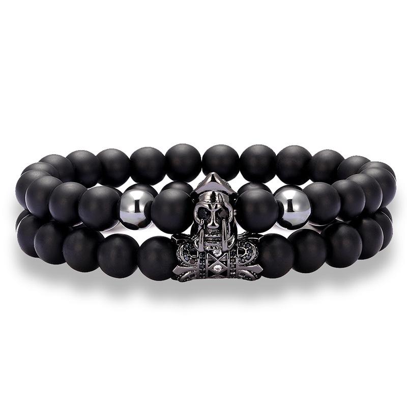 Roman Warrior Skull Bracelet for Men