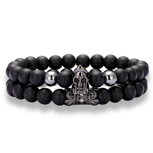 Roman Warrior Skull Bracelet for Men