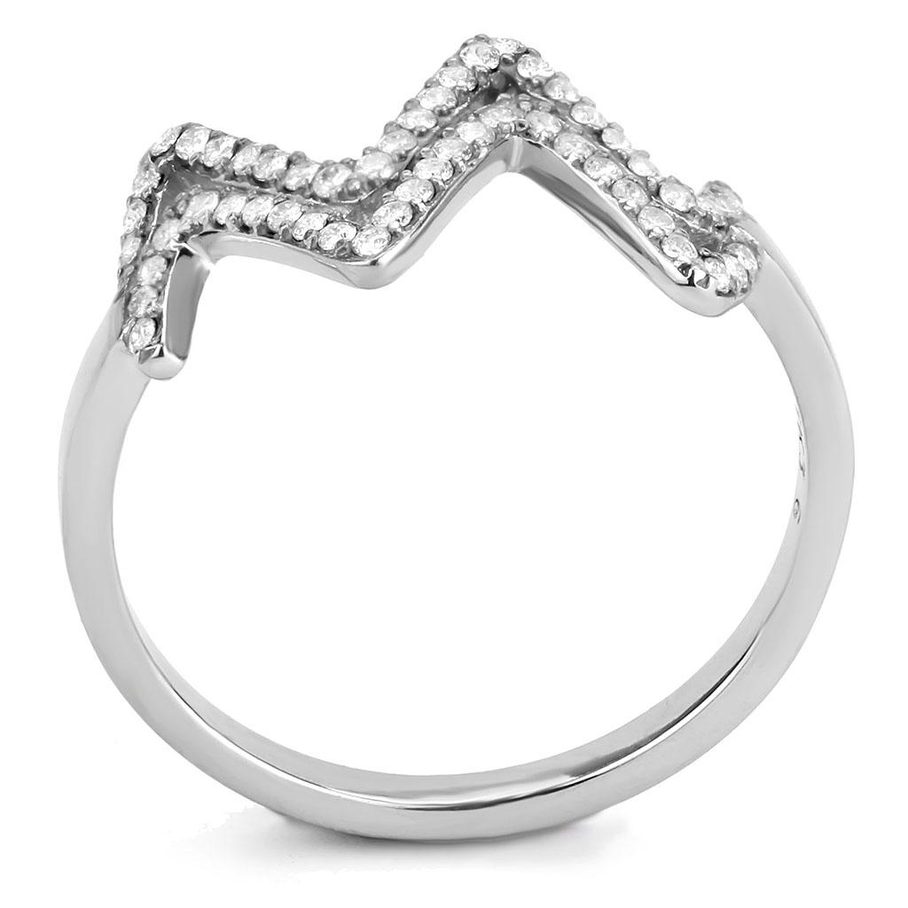 Stainless Steel Ring with Crystals and Crown Design for Men