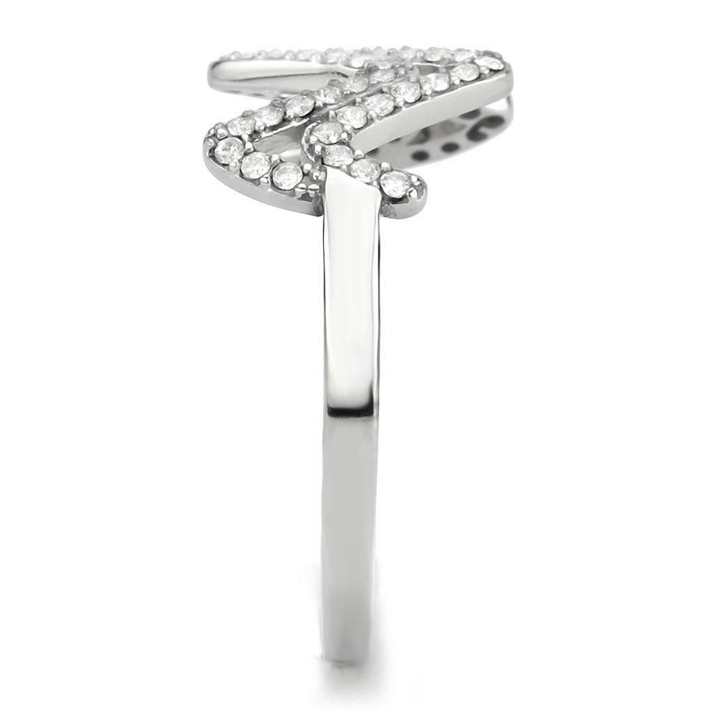 Stainless Steel Ring with Crystals and Crown Design for Men