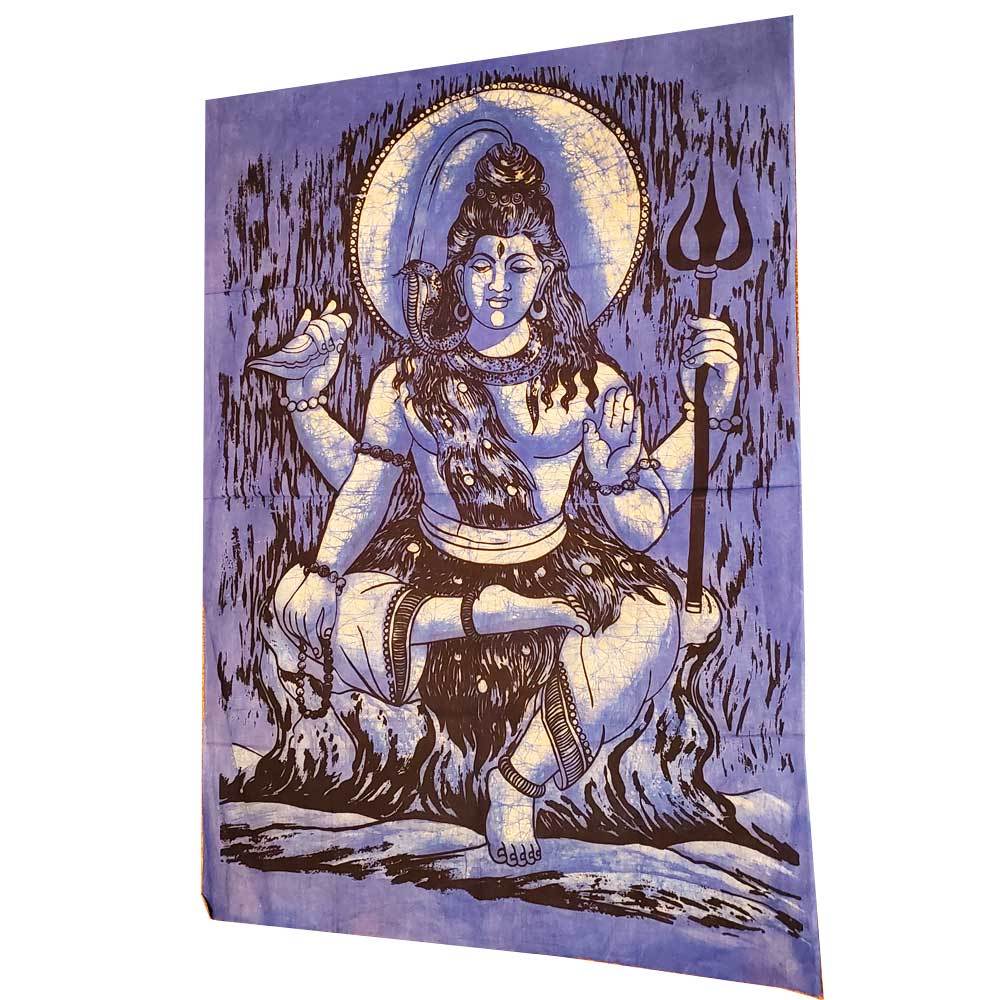 Lord Shiva Vintage Banner Tapestry Wall Art