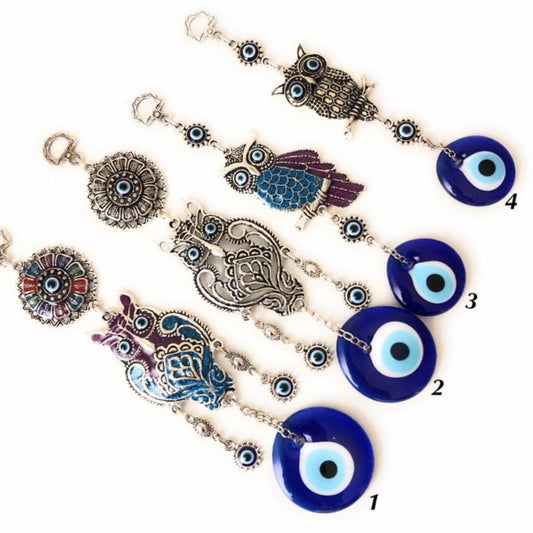 Owl wall hanging Evil Eye Decoration