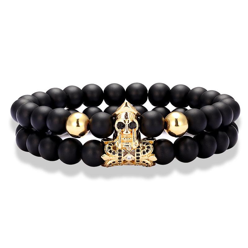 Roman Warrior Skull Bracelet for Men