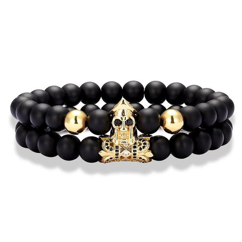 Roman Warrior Skull Bracelet for Men
