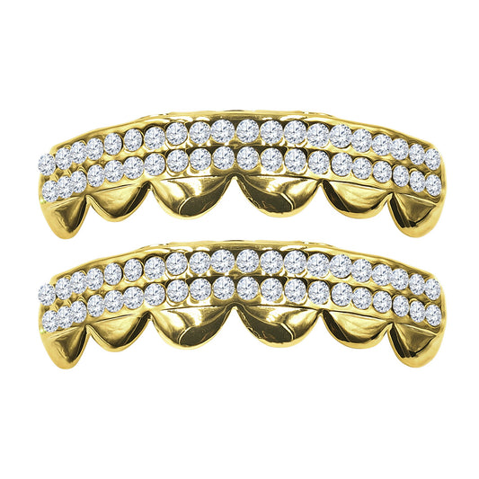 Iced Out Gold Grillz for Men