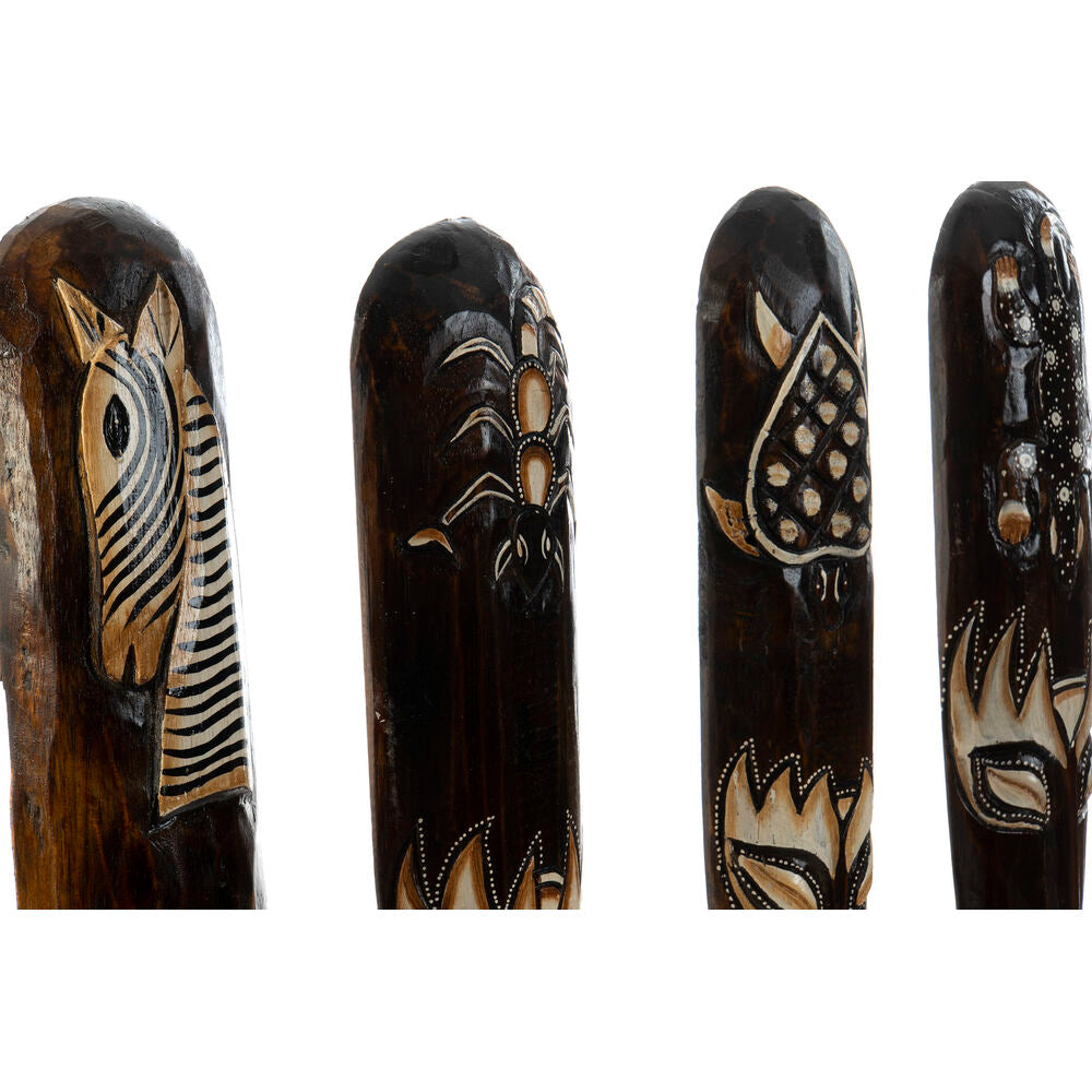 Dark Brown Colonial Mask Wall Decoration