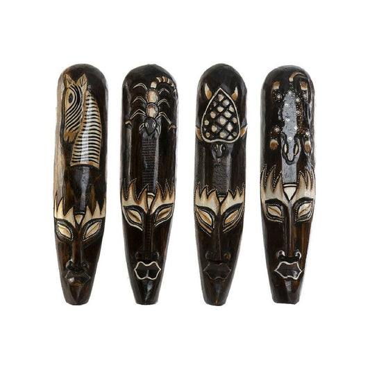 Dark Brown Colonial Mask Wall Decoration