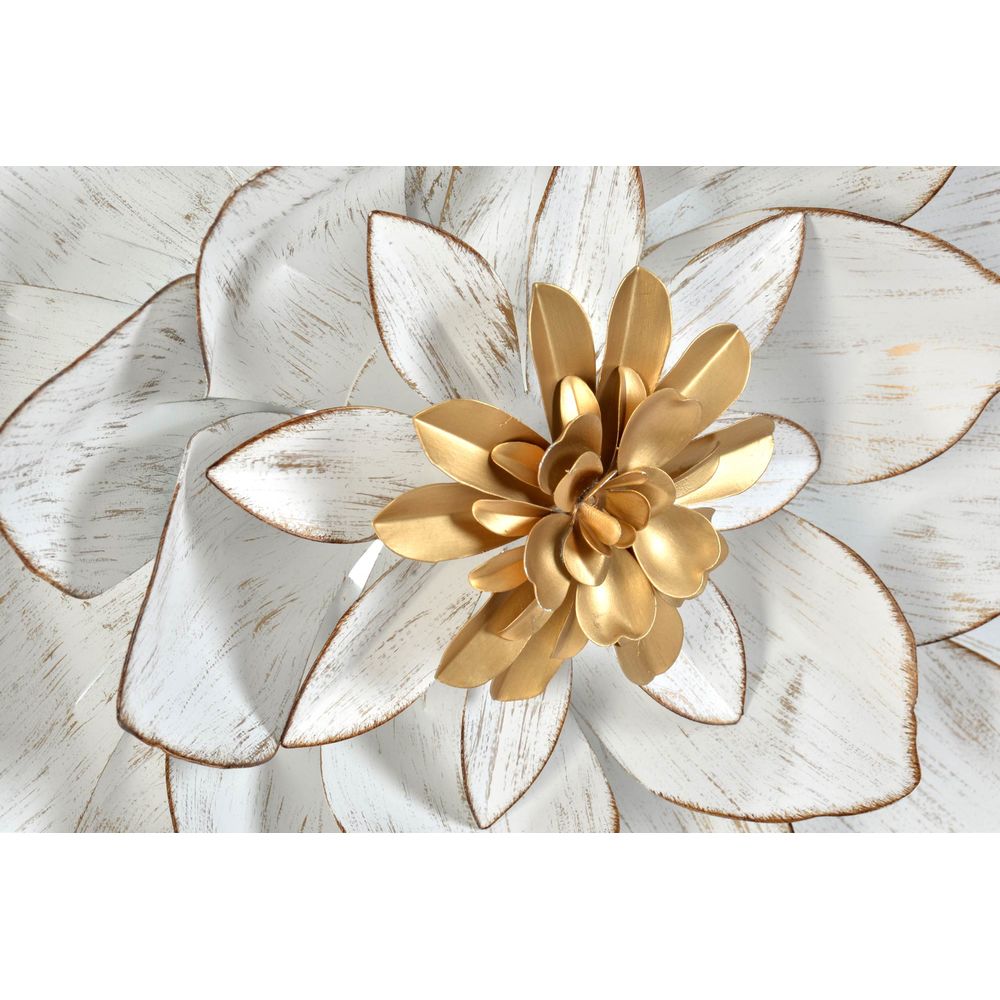 Golden and White Flower for Walls
