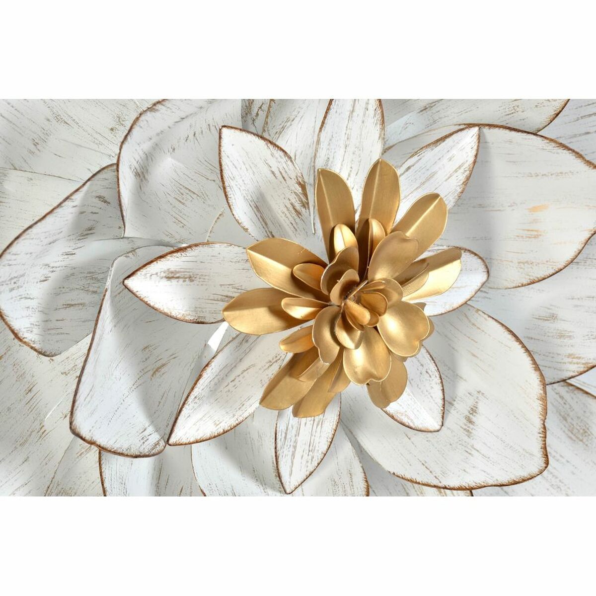 Golden and White Flower for Walls