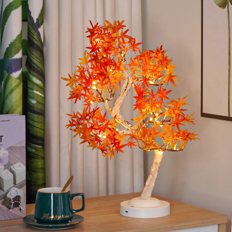 Autumn Amber Leaf Light