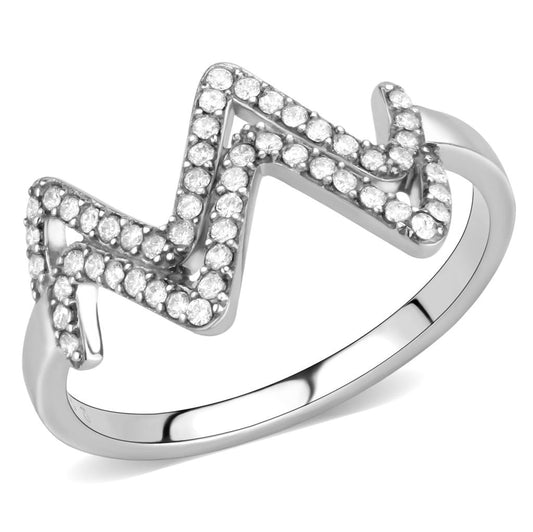 Stainless Steel Ring with Crystals and Crown Design for Men