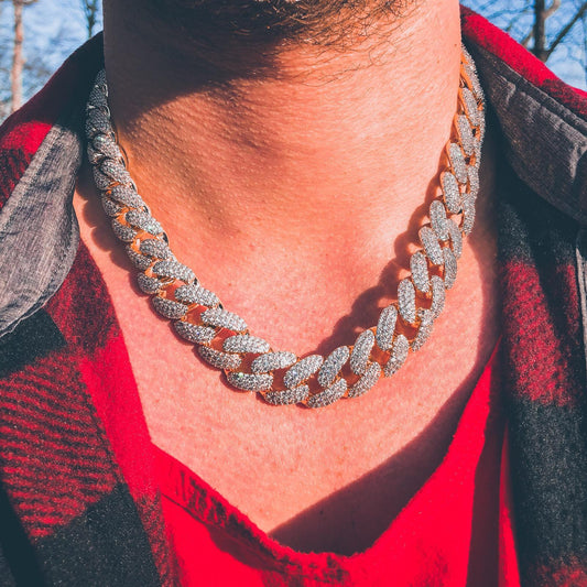 Iced Out Golden Cuban Chain for Men