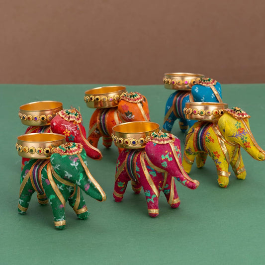 Handcrafted Recycled Elephant Tealight