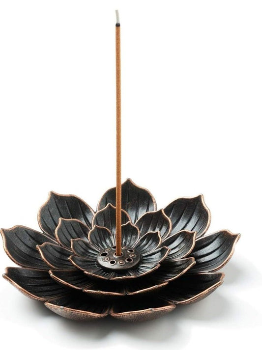 1 Pcs Incense Burner, Incense Holder for Sticks, Lotus Incense