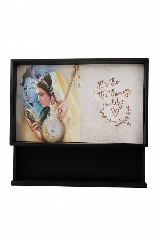 Decorative Wall Shelf Radha Krishna Art