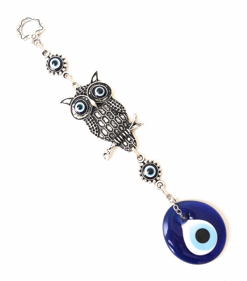 Owl wall hanging Evil Eye Decoration