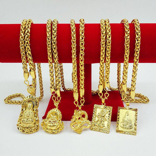 Chinese Themed Gold Iced Out Chains for Men
