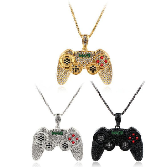 Iced Out Controller Necklaces for Men